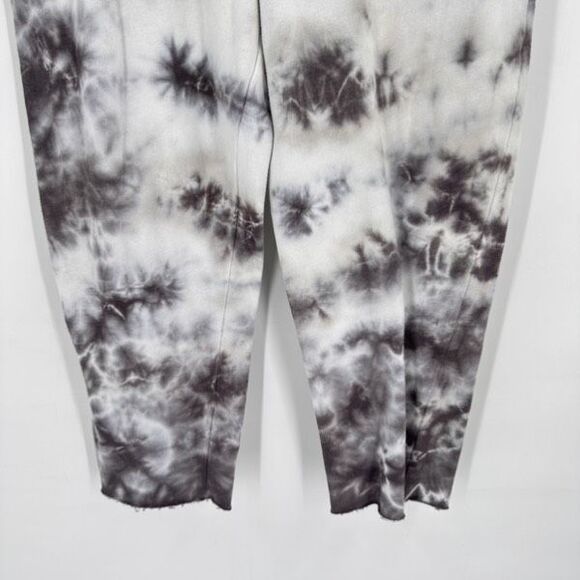 PINK Victoria's Secret Womens Tie Dye Fleece Drawstring Sweatpants Gray Large - Picture 7 of 10